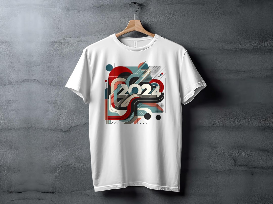 Abstract Artistry 2024 Geometric T-shirt Design Celebration T-shirt ...