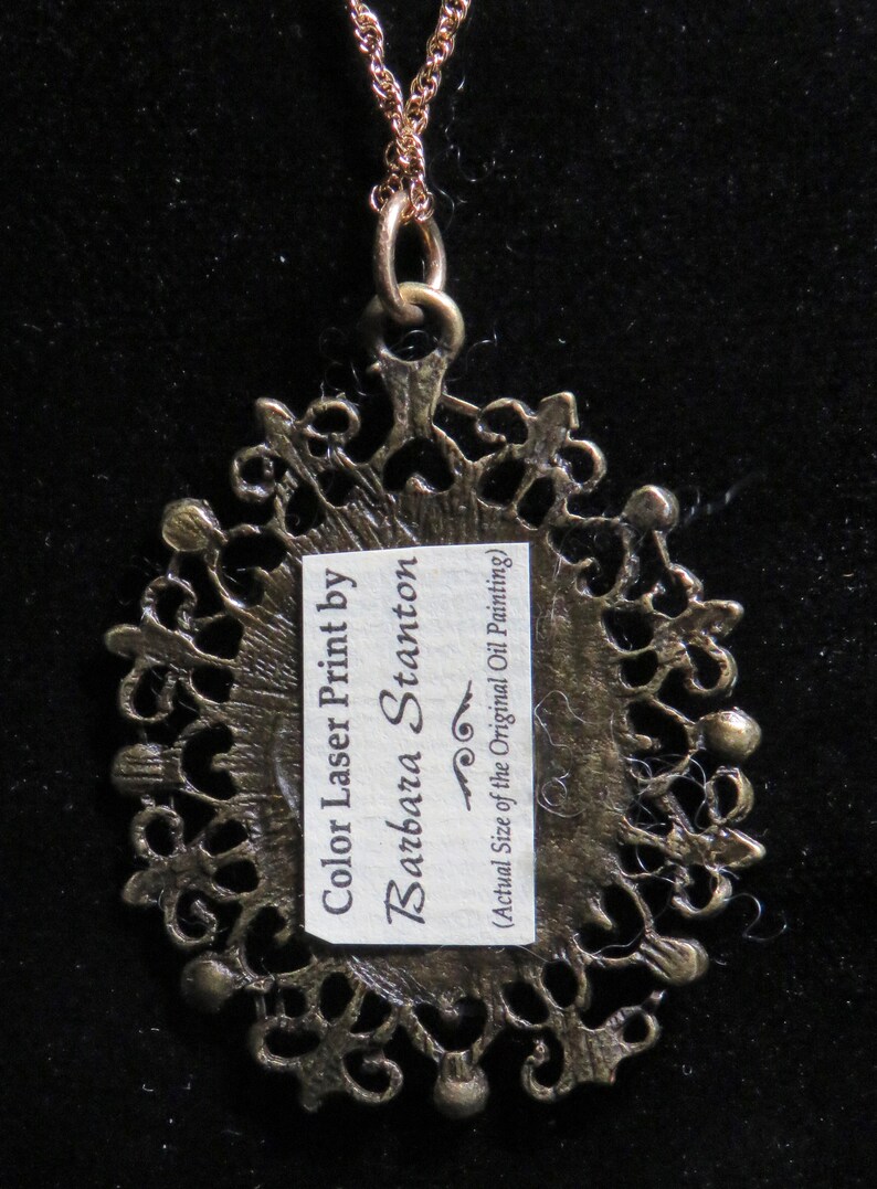 Garden with a Birdbath Pendant