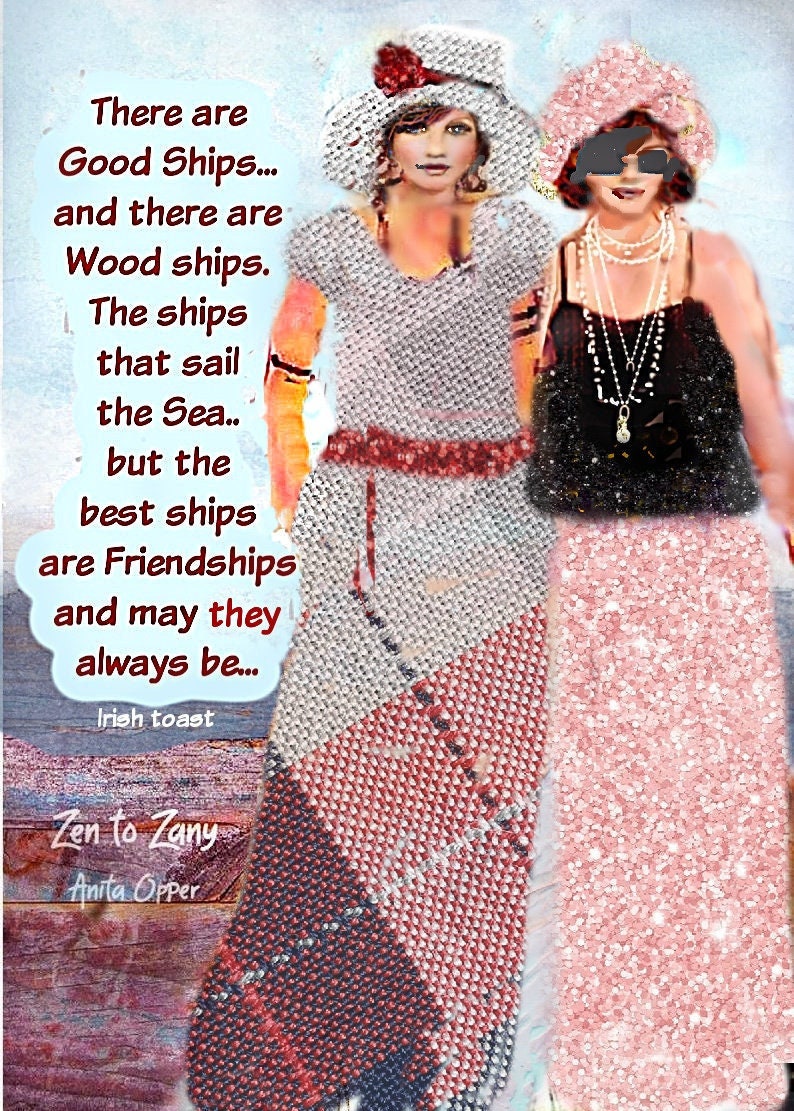 BEST SHIP FRIENDSHIP.....(Item #167)....Art by Anita.....Prints and Cards..