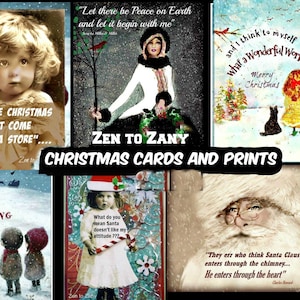 CHRISTMAS COLLECTION.. (CARDS and Prints)..Choose One Design or the Variety Pack...