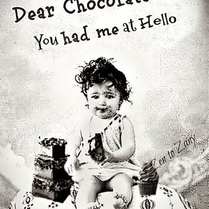 BESTE CHOCOLADE. (Item 7292). Vintage foto...... Prints en kaarten...