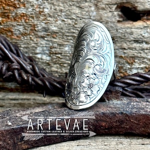 Western Engraved Wrap Ring