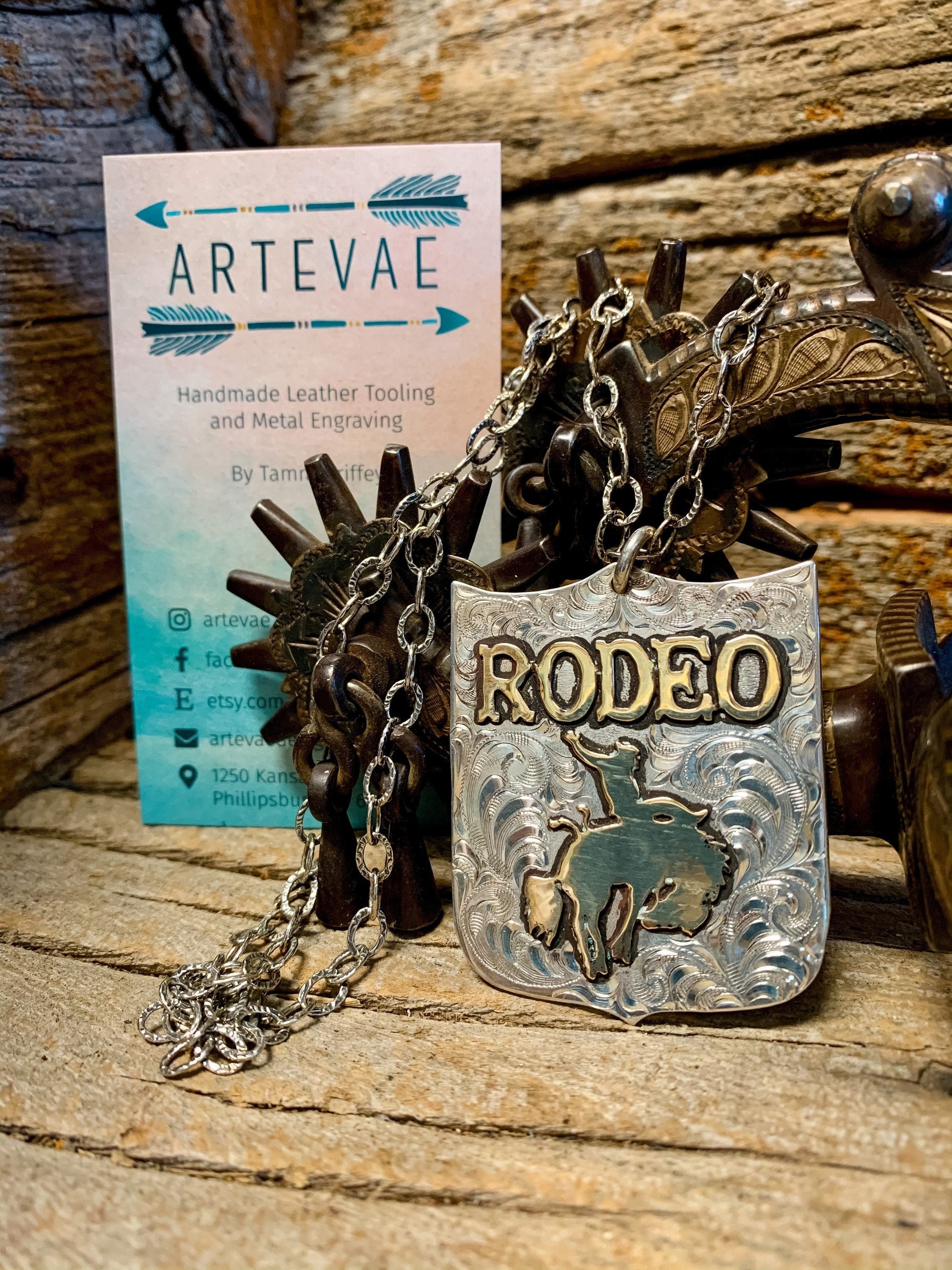 Rodeo Back Number Necklace Sterling Silver Etsy rodeo-back-number-necklace-sterling-silver-etsy