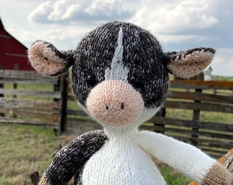 Knit Pattern- Sweet Dairy Cow- Version 2