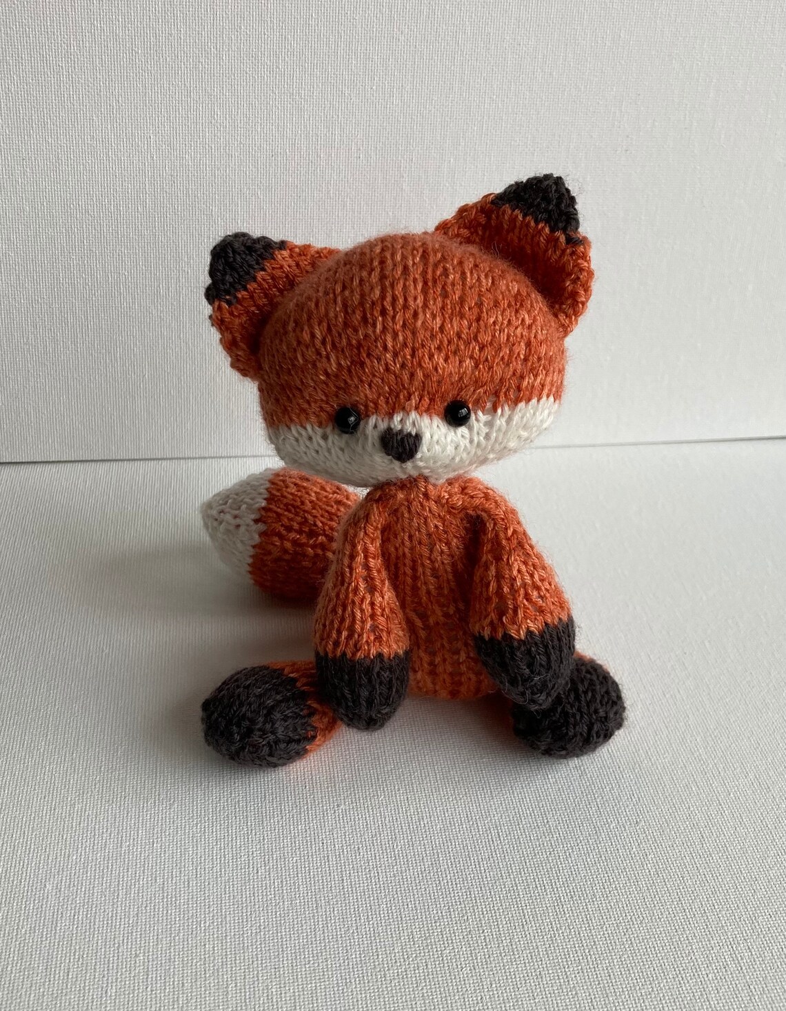 KNIT Pattern-little Knit Fox or Wolf Circular Knitting | Etsy