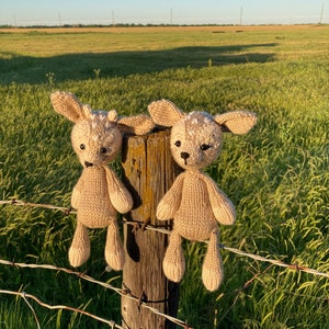 Knit Pattern: Little Knit Fawn- Knit a baby deer- knit in the round