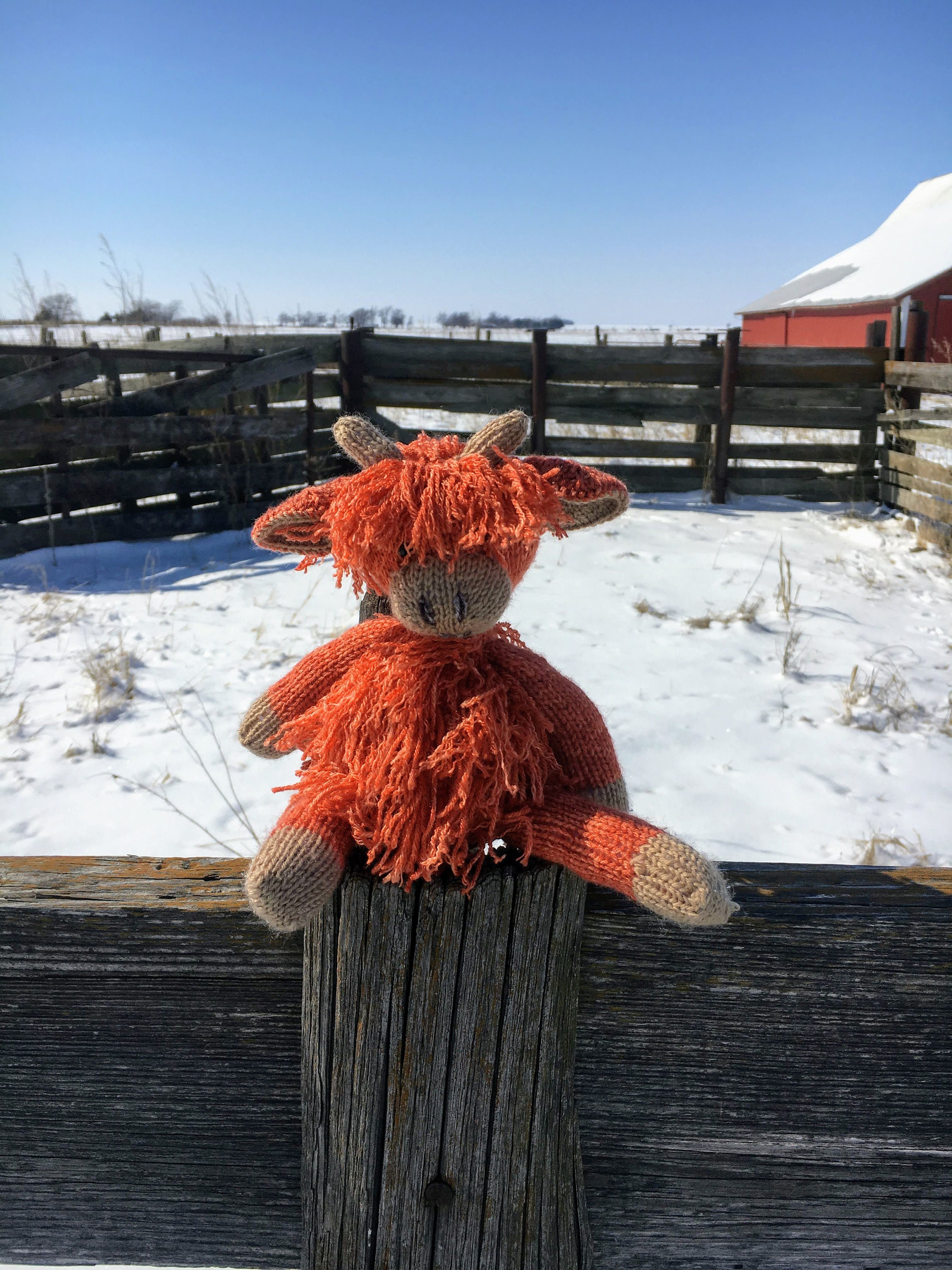 Knit Pattern Fuzzy Highland Cow Etsy España Knit Pattern Fuzzy Highland Cow Etsy España