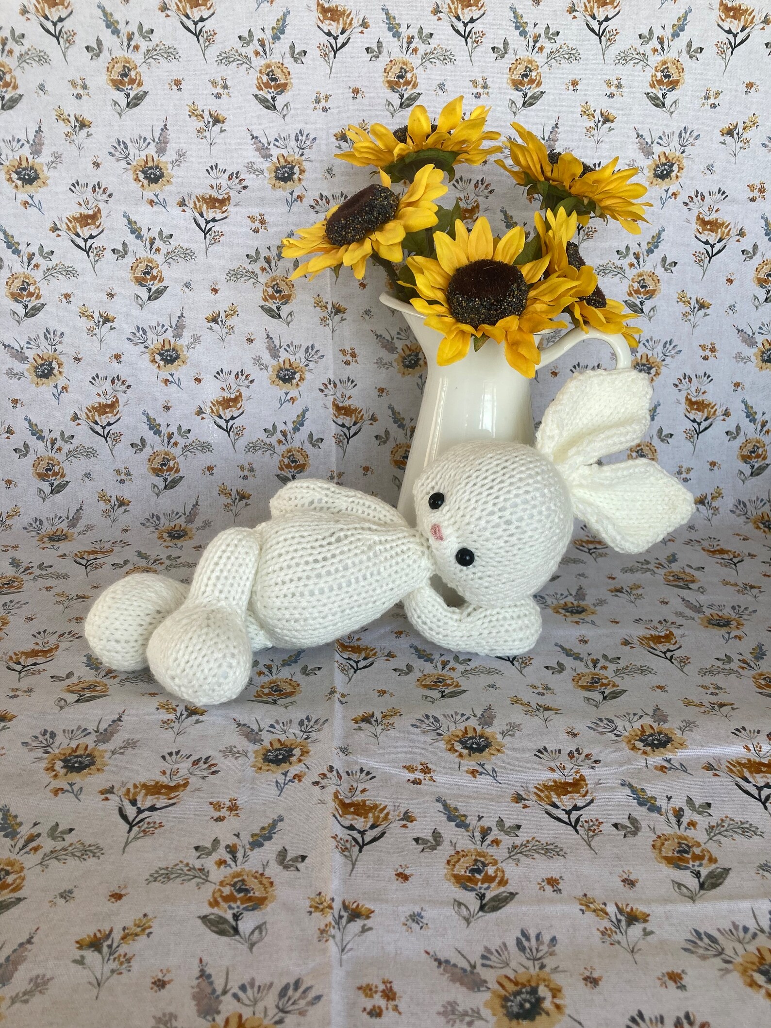 Upright Rabbit Pattern KNIT Pattern-sweet Bunny Rabbit With Upright Ears-knit in the Round ...