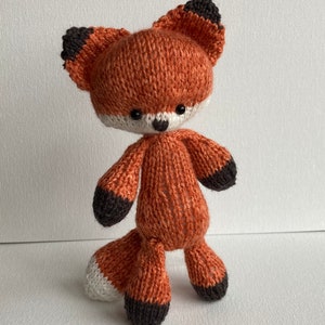 KNIT Pattern-little Knit Fox or Wolf- Circular Knitting Pattern- Knit ...