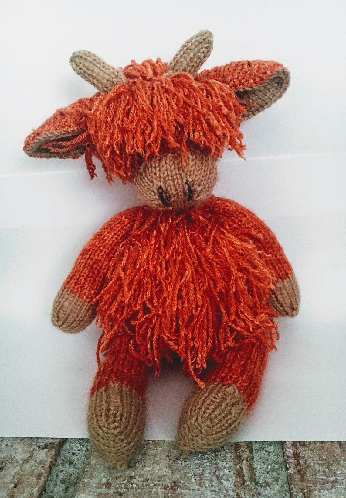 Knit Pattern Fuzzy Highland Cow Etsy Knit Pattern Fuzzy Highland Cow Etsy