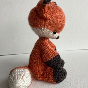 KNIT Pattern-little Knit Fox or Wolf- Circular Knitting Pattern- Knit ...