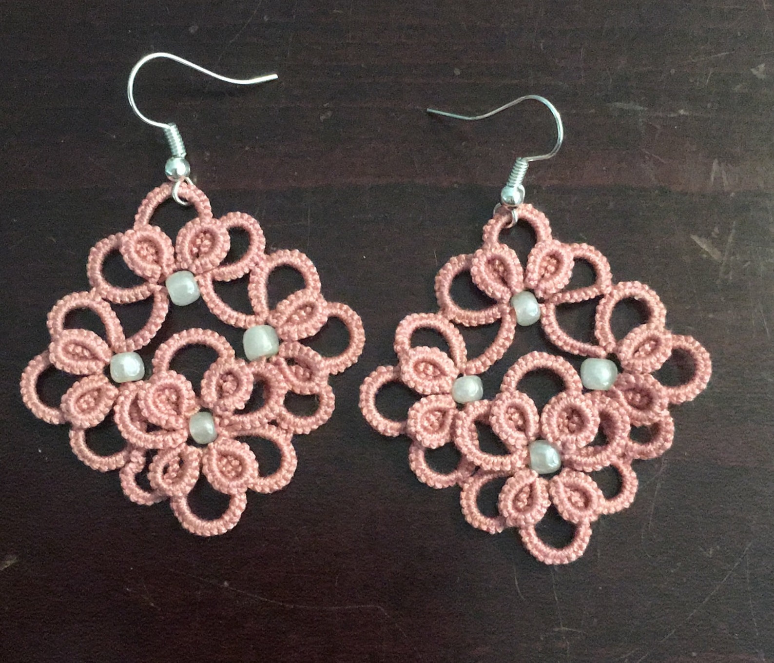 Tatted earrings and pendant set pattern Etsy