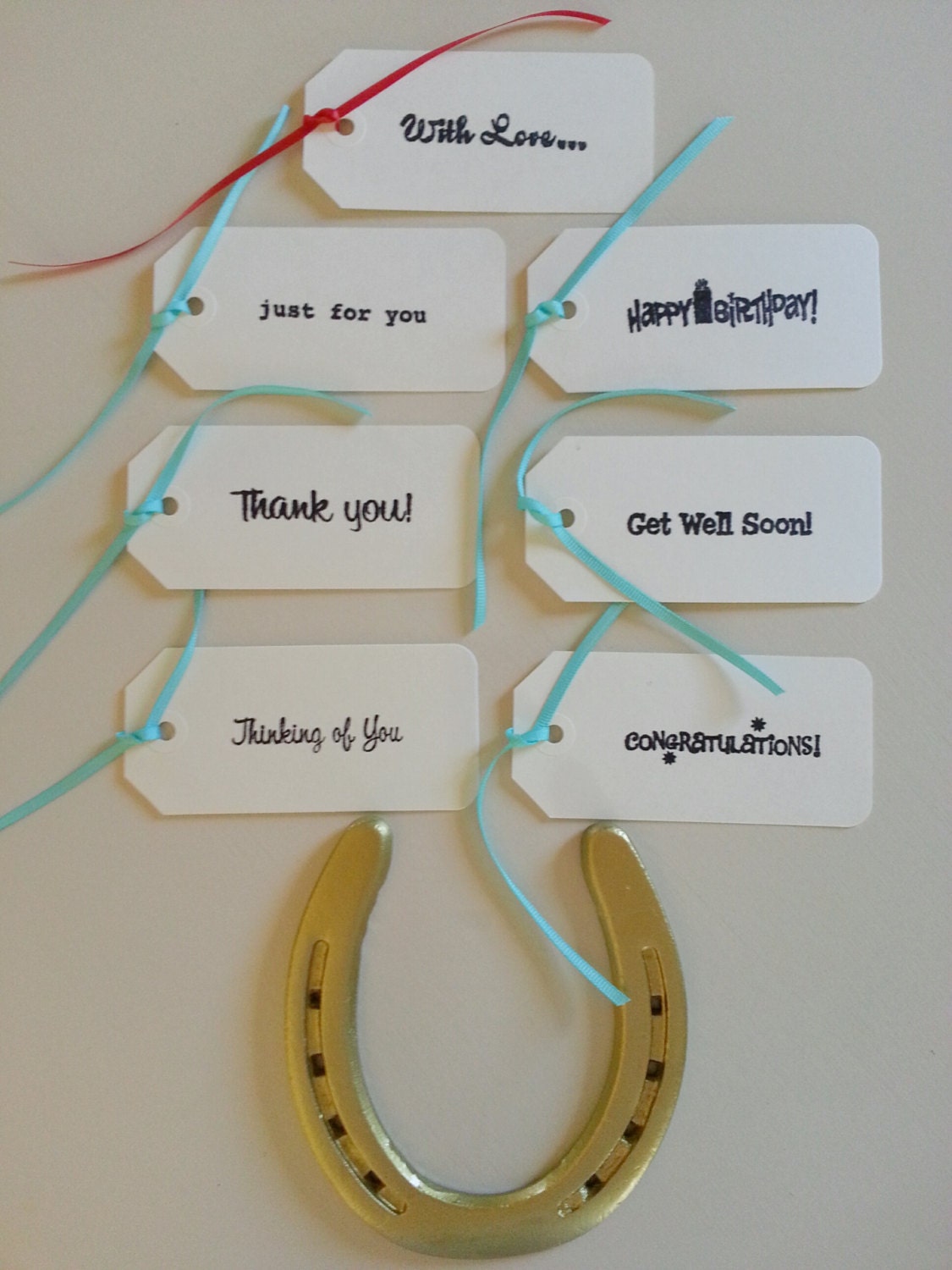 Horseshoecopper W Custom Gift Taghorseshoe Horse Shoe Etsy