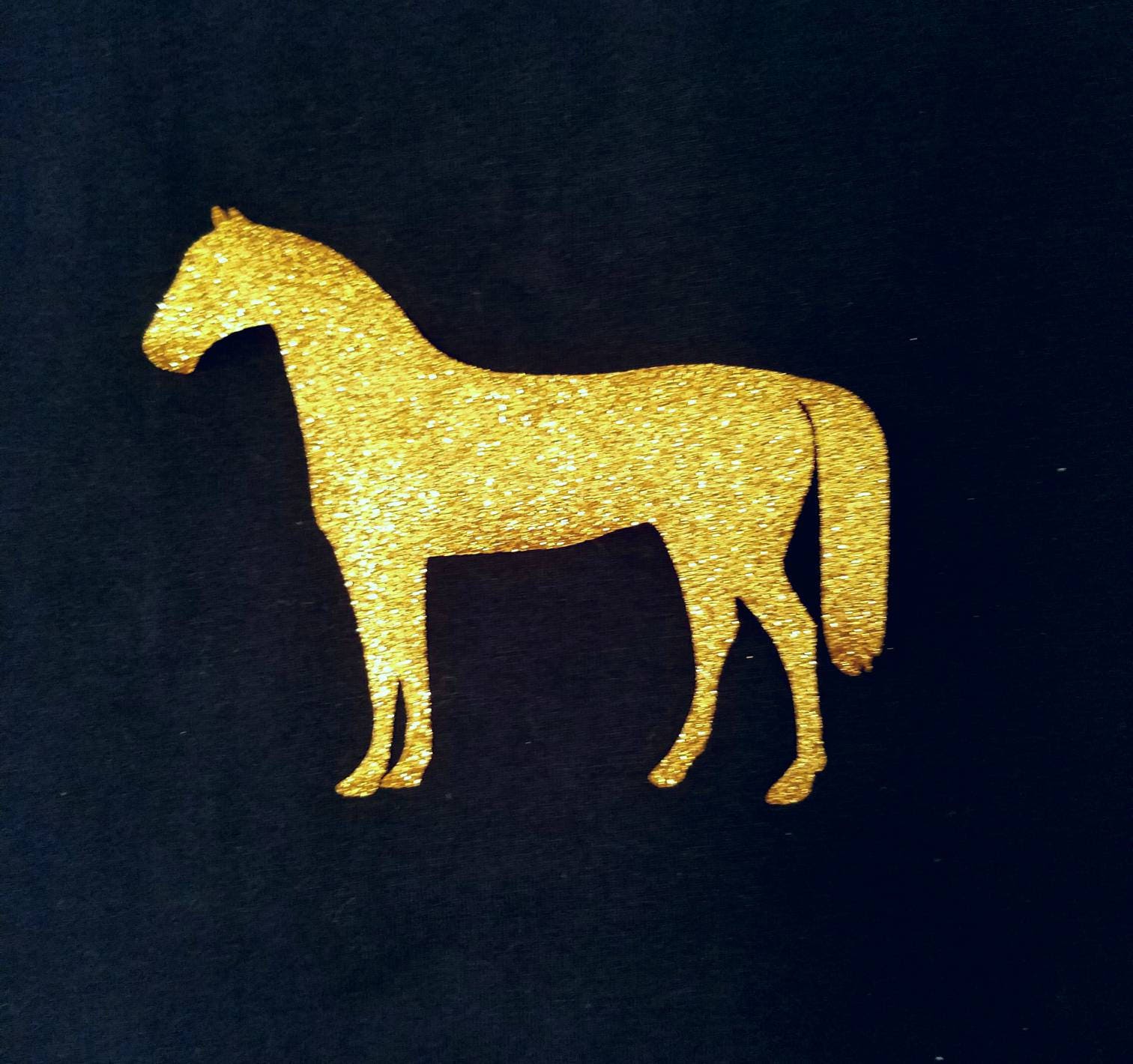 Glitter horse embellished tank top custom horse adult horse Etsy