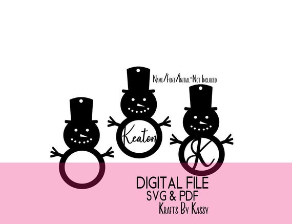 Download Snowman Ornament Svg Digital File Laser Cut File Pdf Etsy