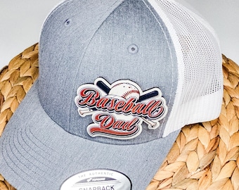 Baseball Dad Cap, Custom Patch, Hat with Patch, Father's Day Gift, Gift for Dad, Baseball Hat