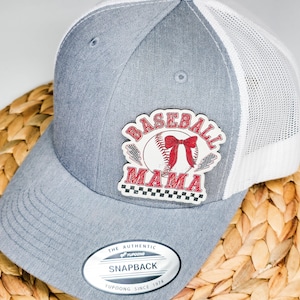 Baseball Mama Cap, Custom Patch, Hat with Patch, Mother&#39;s Day Gift, Gift for Mom, Baseball Hat