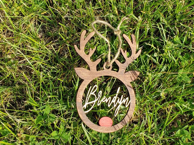 Download Reindeer Ornament SVG Digital File Laser Cut File PDF | Etsy