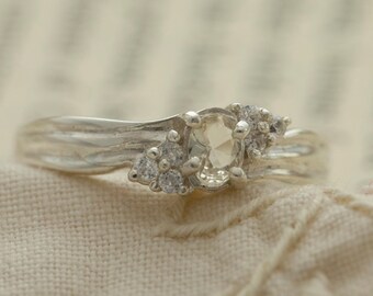 Oregon Sunstone in Sterling Silver Ring, Style VN