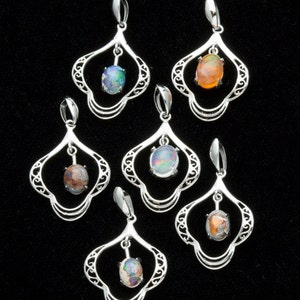 Mexican Opal Sterling Silver Pendant 0.65ct apx MO334P image 3