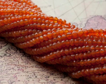 Orange Carnelian Bead Strands 30ct (B10)