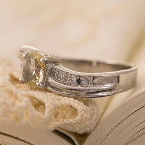 Oregon Sunstone in Sterling Silver Ring, Style VC image 2