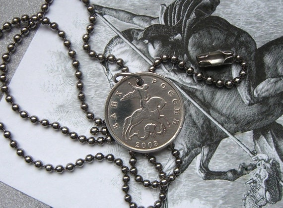 St George y el Dragón Colgante Collar-Reino Unido Stock