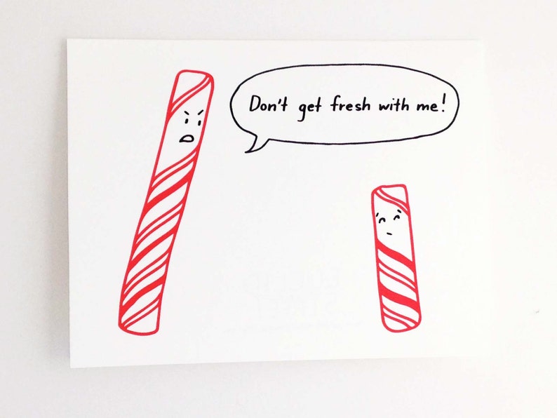 Funny Christmas Card // Humorous Holiday Card // Punny  Etsy