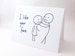 Cute Love Card for Girlfriend // Anniversary Card for Wife // Romantic Birthday Card // Funny Valentines Day Card // I Like Your Face 