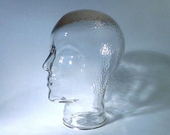 1960s Glass Mannequin Head - Italian Avant-Garde Style