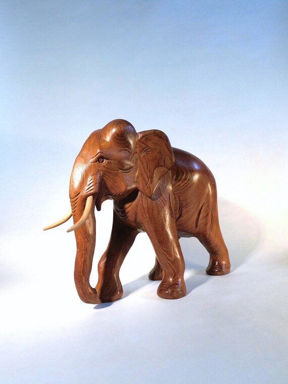 Carved wooden elephant 2025