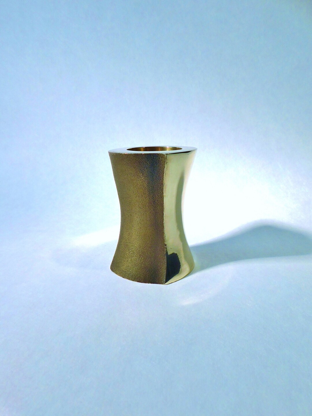 1970s Brutalist Brass Candle Holder Biomorphic Style Etsy UK
