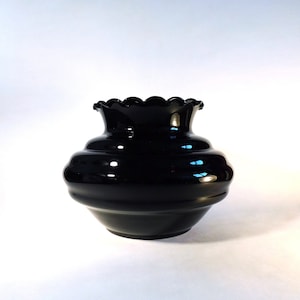 1920s Antique Amethyst Hooped Glass Vase by Doyen - Belgian Art Nouveau Style