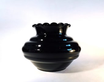1920s Antique Amethyst Hooped Glass Vase by Doyen - Belgian Art Nouveau Style