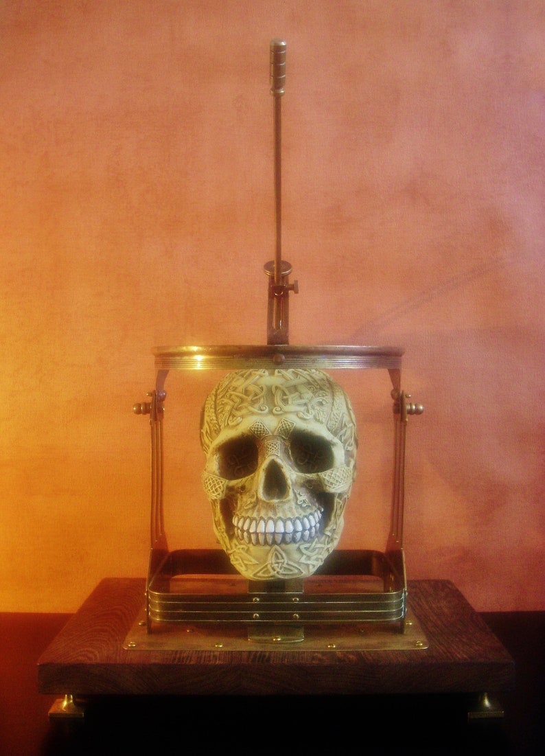 NESCIO Steampunk Craniometer with Celtic Knotwork Skull image 4