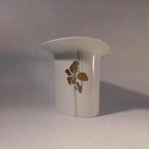 1970 Arzberg Porcellana Vaso - Vaniglia Orchid Fiore Decor