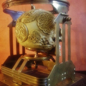 NESCIO Steampunk Craniometer with Celtic Knotwork Skull image 5