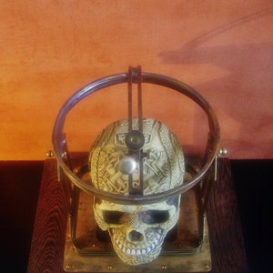 NESCIO Steampunk Craniometer with Celtic Knotwork Skull image 9