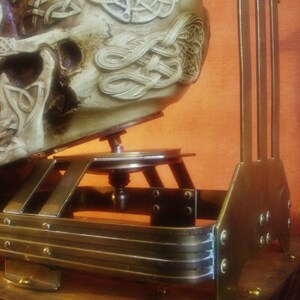 NESCIO Steampunk Craniometer with Celtic Knotwork Skull image 6