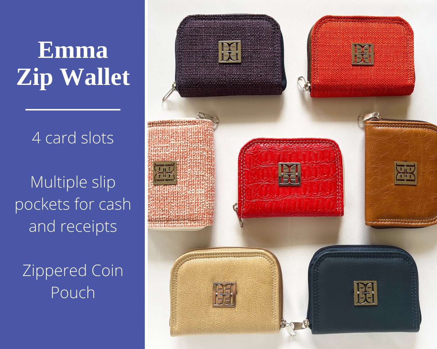 Emma Mini Zip Wallet, Cute Wallet, Cheetah Print - Etsy