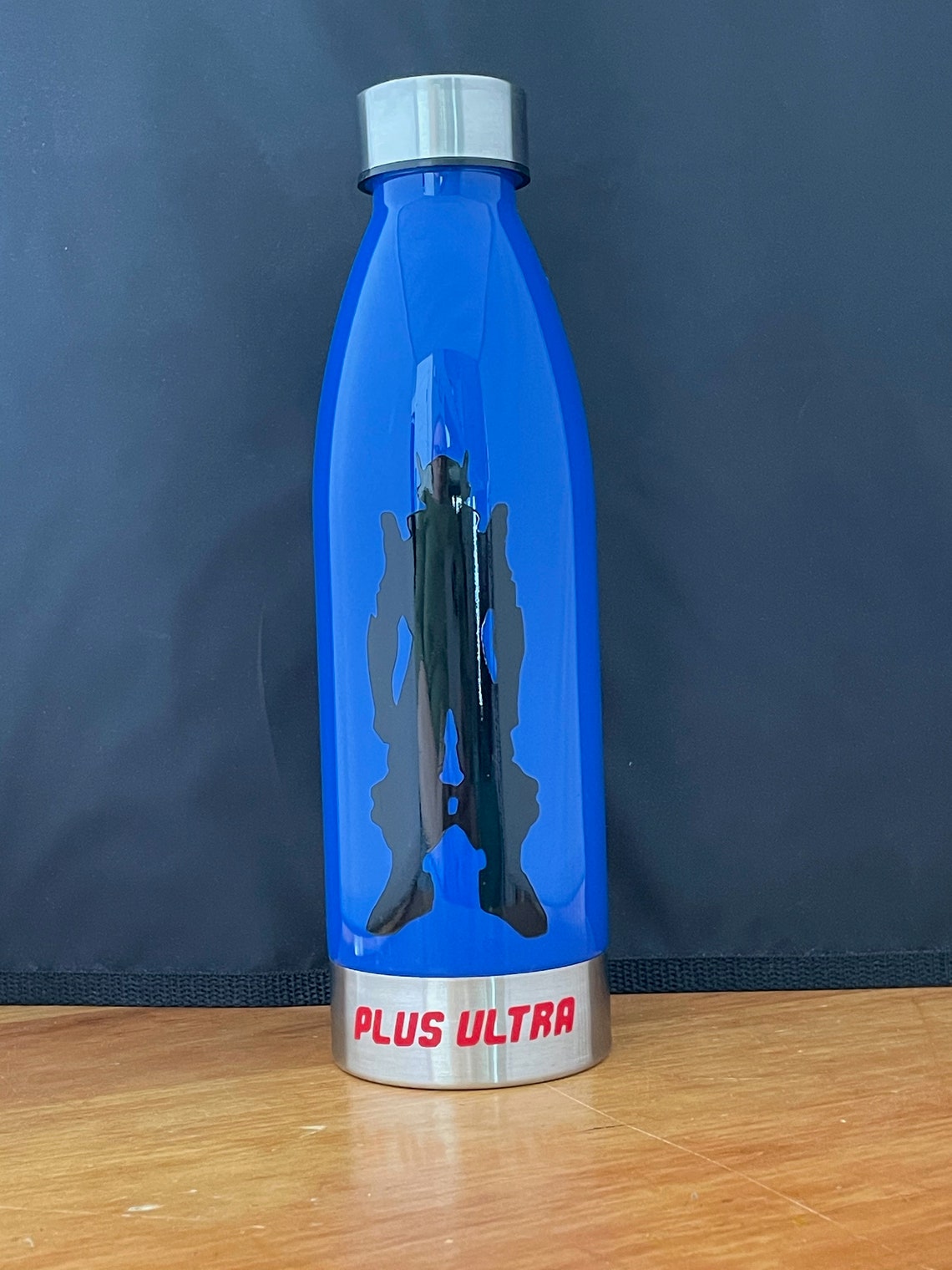 MHA Water Bottle With Silhouette of One of the Show's Main Etsy
