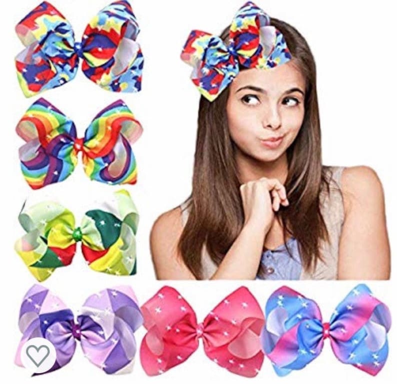20pcs 8 Inche Large Big Hair Bows Clips Girls Children Teens Alligator Hair Clip