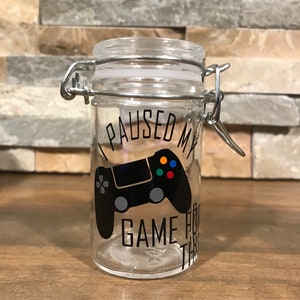 Stash jar/ stache Video game air tight and smell proof container/ to go stash jar/ purse stash jar/custom 420/ herb jar.