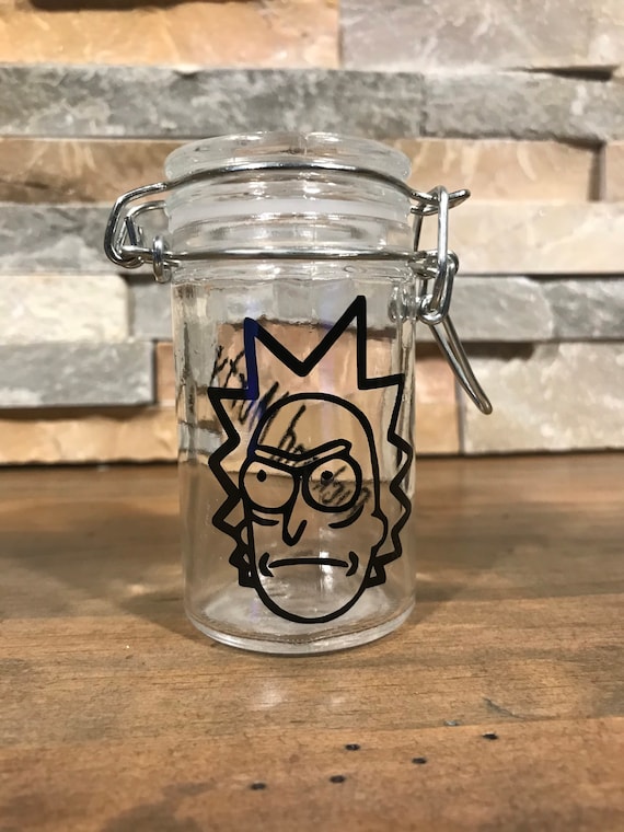 Glass Stash Jar Herb Stash Jar Airtight Smell Proof Container