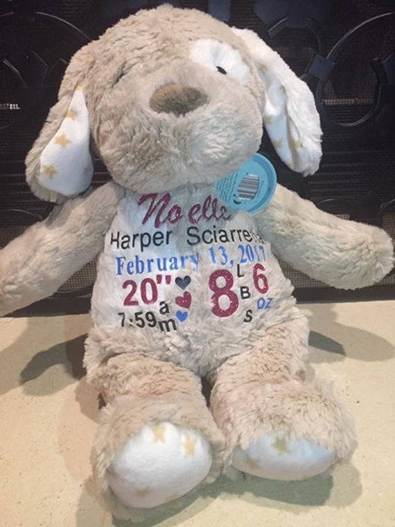 baby announcement stuffed animal