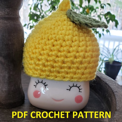 Crochet Marshmallow Mug Hat Pattern PDF Pattern for Hat for Etsy