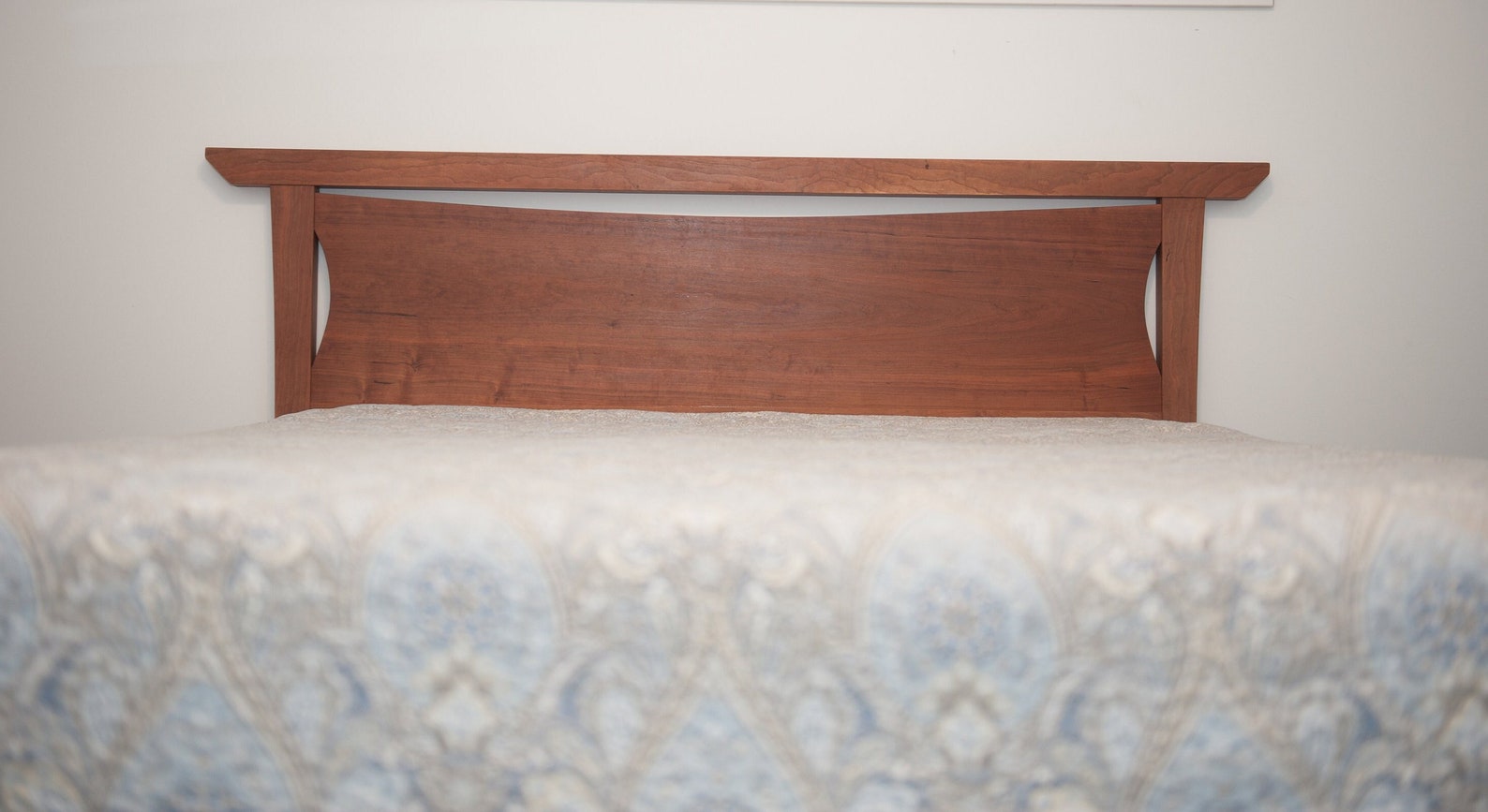 Cherry Wood Headboard Solid Wood Bed Frame Japanese Etsy