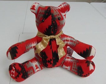 Red Fleece Bear