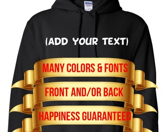 Custom Text Hoodie: Personalized Design, Make Your Own