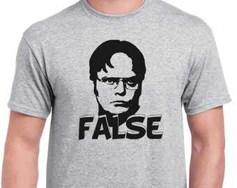 Camiseta falsa de Dwight Schrute: divertida camiseta de fan de la serie "The Office"